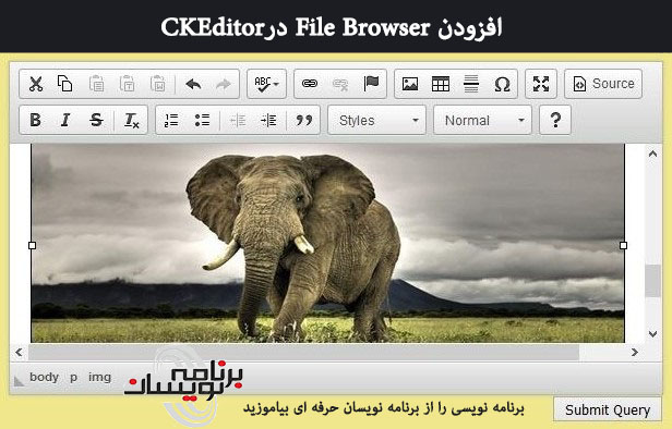 افزودن File Browser درCKEditor  