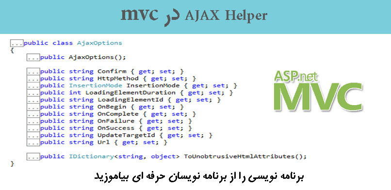  AJAX Helper در MVC