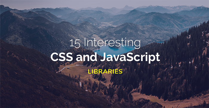 15کتابخانه جالب JavaScript و CSS برای ژانویه 2018