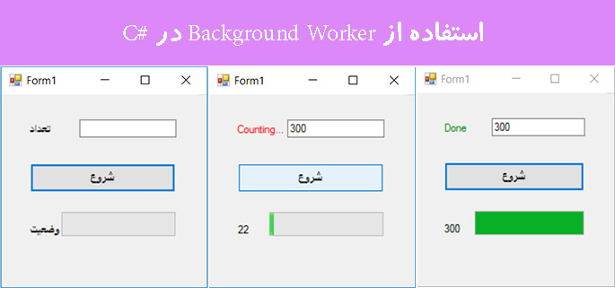 استفاده از Background Worker در #C